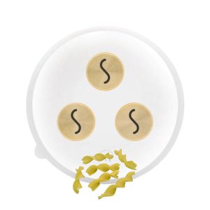 matrize pom/messing tagliatelle girate / gedreht 12 mm für philips pastamaker avance / 7000er