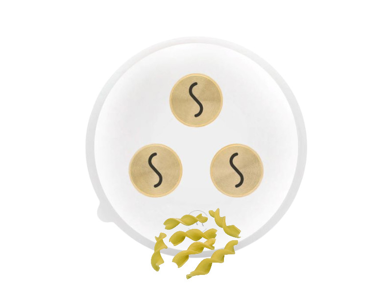 matrize pom/messing tagliatelle girate / gedreht 12 mm für philips pastamaker avance / 7000er