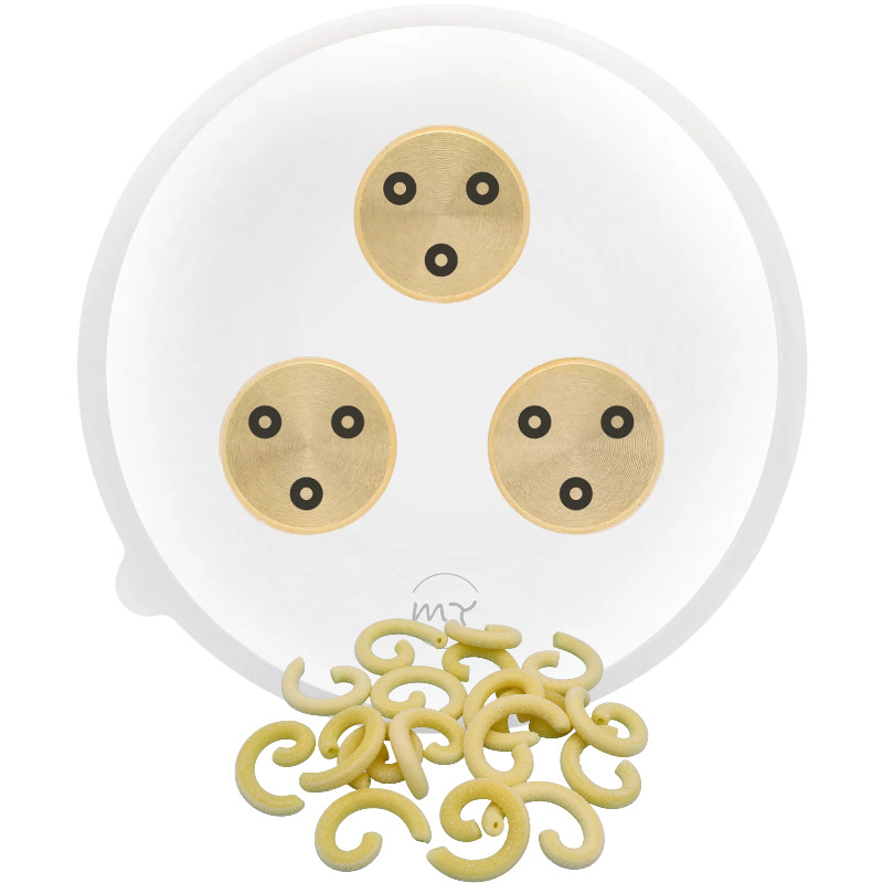 matrize pom/messing gabelspaghetti gramigna 3 mm für philips pastamaker avance / 7000er