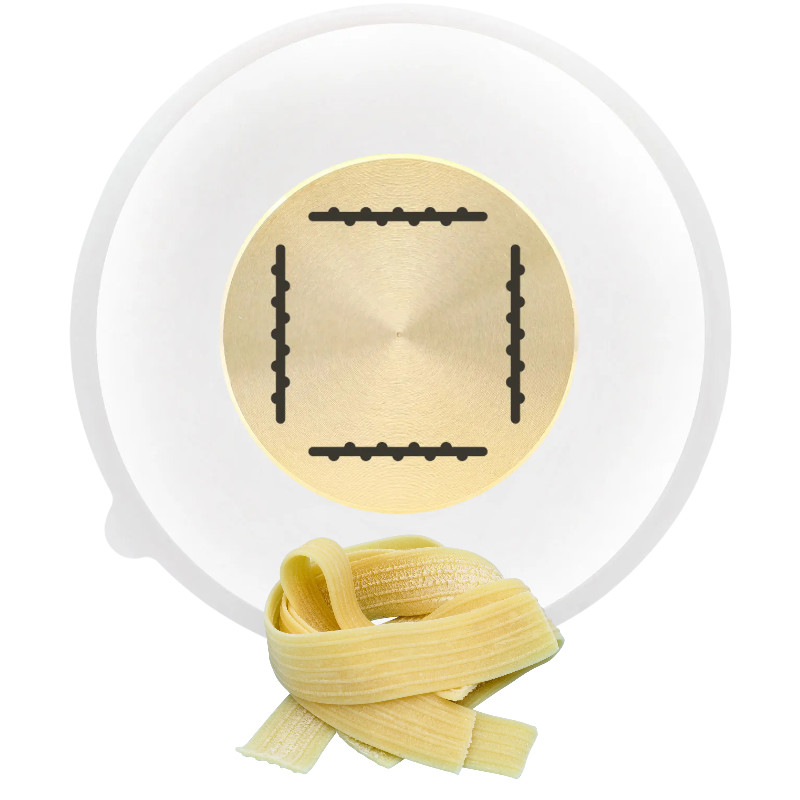 matrize pom/messing pappardelle rigate / gestreift 19 mm / 1 mm für philips pastamaker avance / 7000er