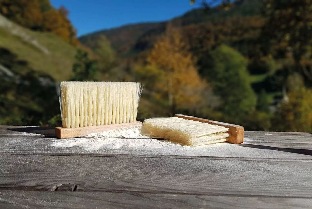 profi mehlbesen aus buchenholz m. naturborsten