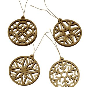 baumschmuck / geschenkanhänger / deko 2 ident. motive (1 paar) rund