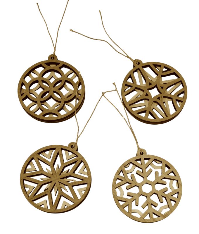 baumschmuck / geschenkanhänger / deko 2 ident. motive (1 paar) rund