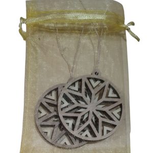 baumschmuck / geschenkanhänger / deko 2 ident. motive (1 paar) rund