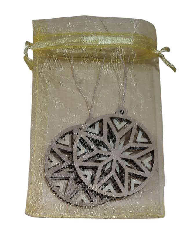 baumschmuck / geschenkanhänger / deko 2 ident. motive (1 paar) rund