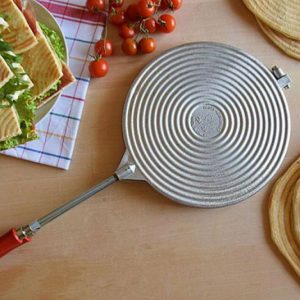 doppelte piadina pfanne 24 cm, induktion, verschlussring