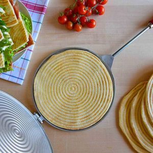 doppelte piadina pfanne 24 cm, induktion, verschlussring
