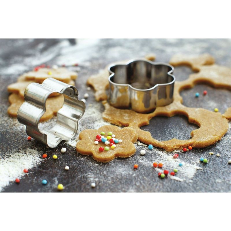 teig ausstechform 6x rose rostfreier edelstahl