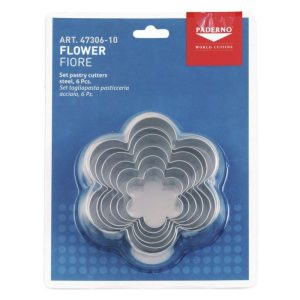 teig ausstechform 6x rose rostfreier edelstahl