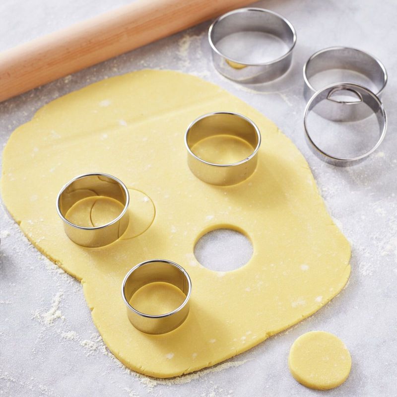 teig ausstechform 11x ringe 2 bis 10 cm rostfreier edelstahl