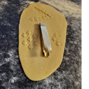 dekor pinzette kette messing