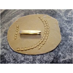 dekor pinzette kreis messing