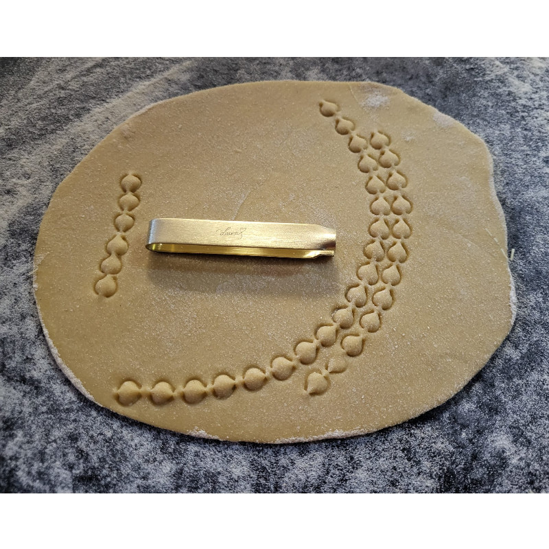 dekor pinzette kreis messing