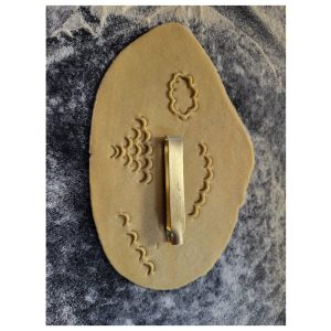 dekor pinzette welle messing