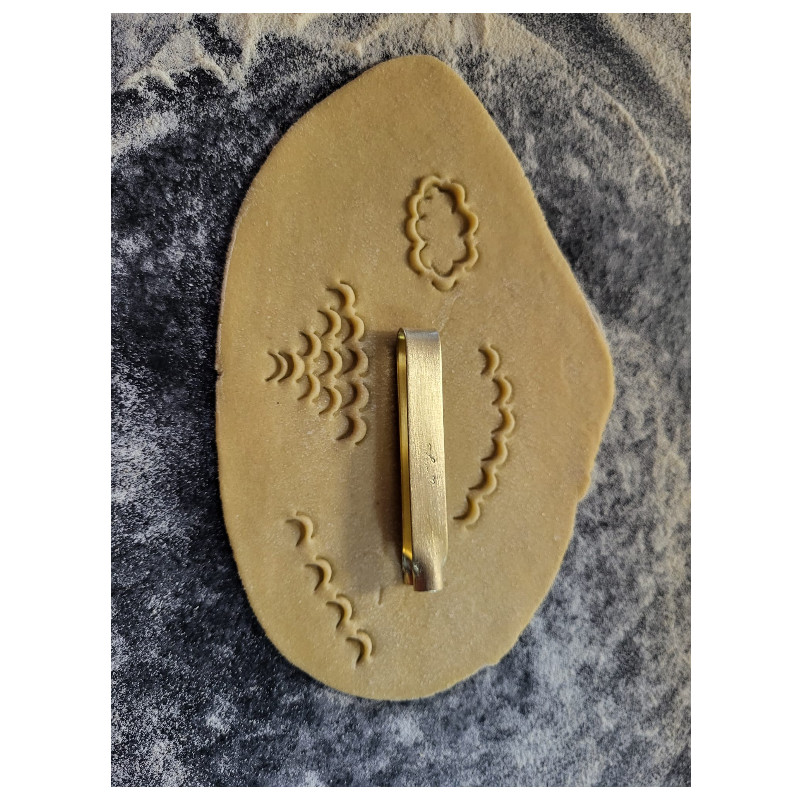 dekor pinzette welle messing