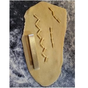 dekor pinzette wegrand glatt messing