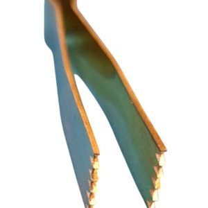 dekor pinzette wegrand gezahnt messing