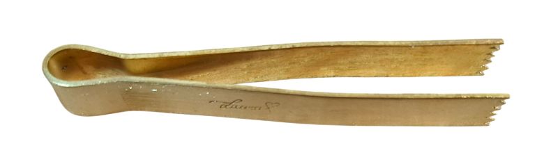 dekor pinzette wegrand gezahnt messing