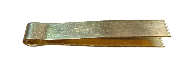 dekor pinzette wegrand gezahnt messing