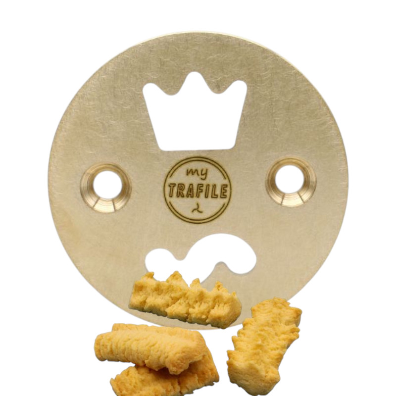 matrize pom/messing biscotti (cookies, kekse) erw. set krone für philips pastamaker avance / 7000er