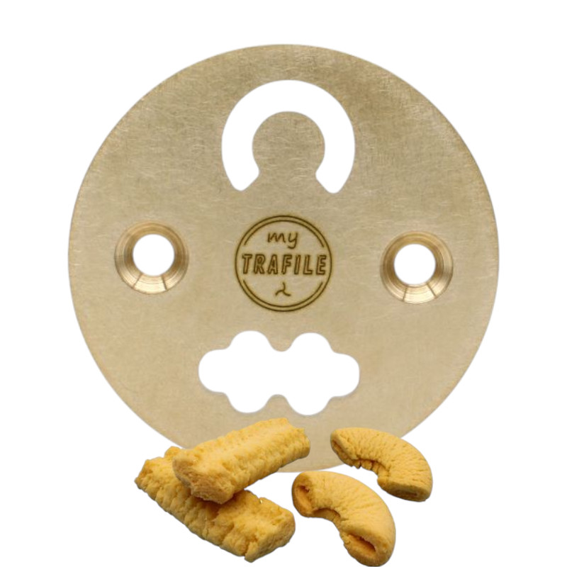 matrize pom/messing biscotti (cookies, kekse) erw. set biskuit für philips pastamaker avance / 7000er