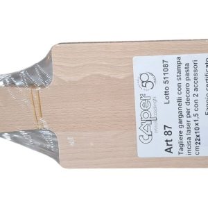 garganellibrett mit 2 teig /nudelrollen sterne 20 x 10 cm