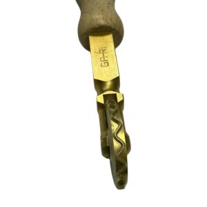 teigrädchen messing Ø 38 mm gewellt holzgriff