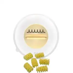 set starterkit (pom profimessinginlay für philips pastamaker avance / 7000er): matrizen fusilli a3 + radiatore + rigatone + teigkarte + holzaufbewahrungsbox
