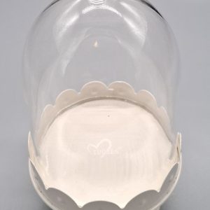 dessertplatte mit glasglocke (kuss der dame)