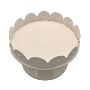 dessertplatte mit glasglocke (kuss der dame)