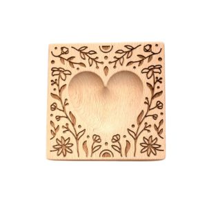 raviolibrettchen für 1 raviolo – herz mulde – florales relief