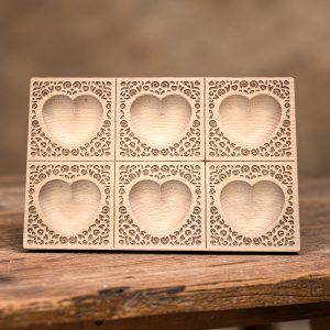 raviolibrettchen für 6 ravioli – herz mulde – stickerei muster