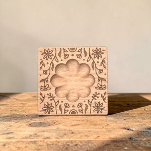 raviolibrettchen für 1 raviolo – blumen mulde – florales relief