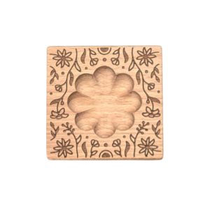 raviolibrettchen für 1 raviolo – blumen mulde – florales relief