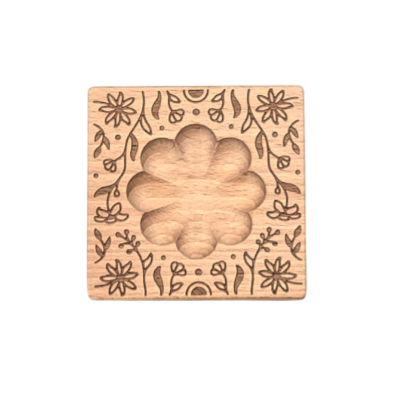 raviolibrettchen für 1 raviolo – blumen mulde – florales relief