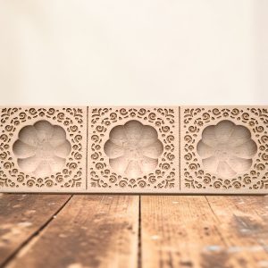 raviolibrettchen für 3 ravioli – blumen mulde – stickerei muster