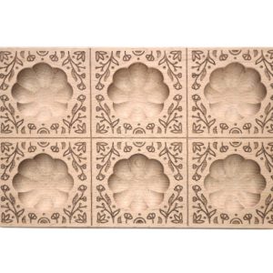 raviolibrettchen für 6 ravioli – blumen mulde – florales relief