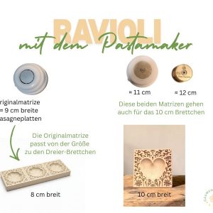 raviolibrettchen für 1 raviolo deco