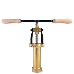 bigolaro b – traditionelle handnudelpresse mit 3 messingmatrizen