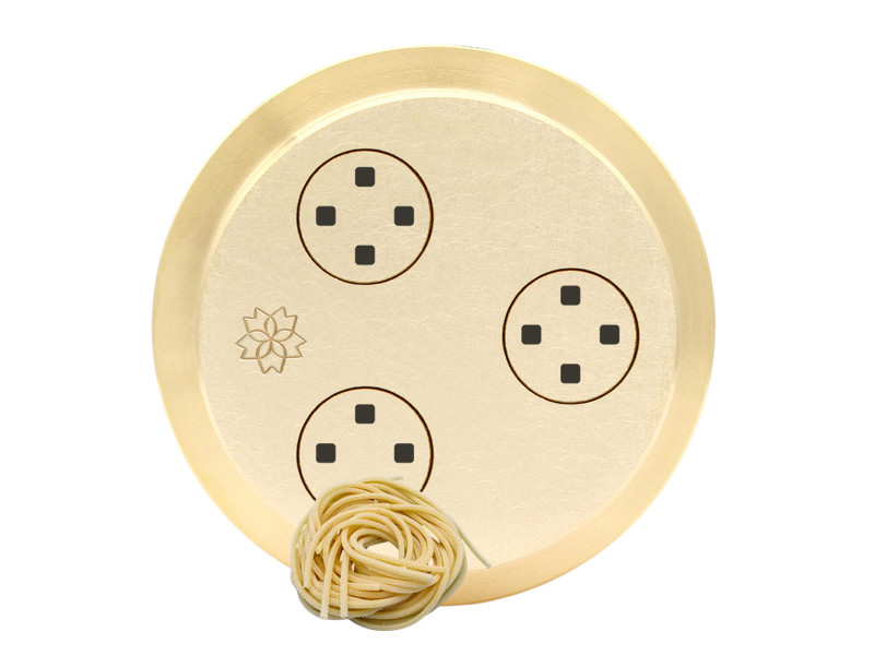 messing matrize spaghetti quadri 2 mm – für pn100, emma und lillodue