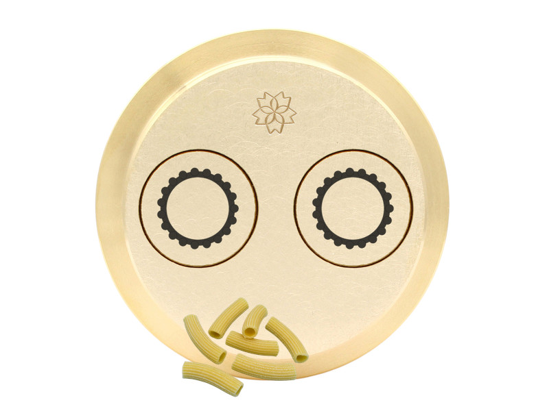 messing matrize maccheroni rigati 10 mm – für pn100, emma und lillodue