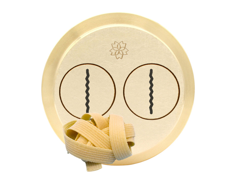 messing matrize pappardelle zigirinate 17 mm – für pn100, emma und lillodue
