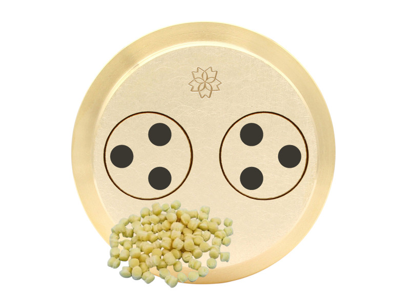 messing matrize fregola sarda 5 mm – für pn100, emma und lillodue