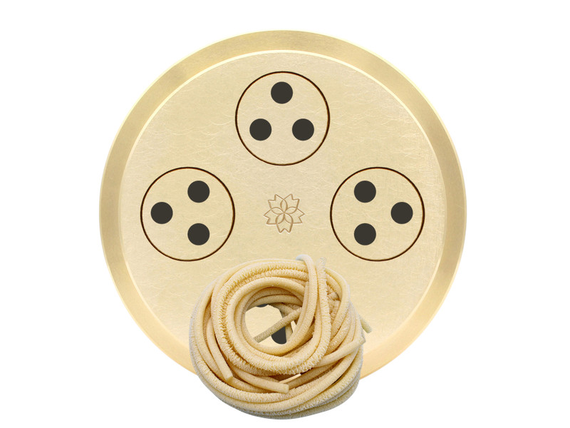 matrize messing udon / pici / spaghettoni 4 mm kompatibel mit tr70 sela la pastaia korngold avancini omegaone