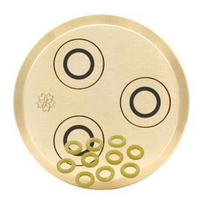 messing matrize sizilianische pastaringe 14 mm (anelli siciliani) – kompatibel mit tr70 sela la pastaia korngold avancini omegaone