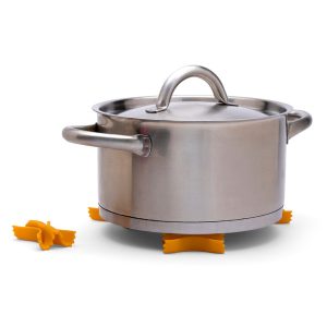dampfablass topf & topfuntersetzer aus silikon – farfalle